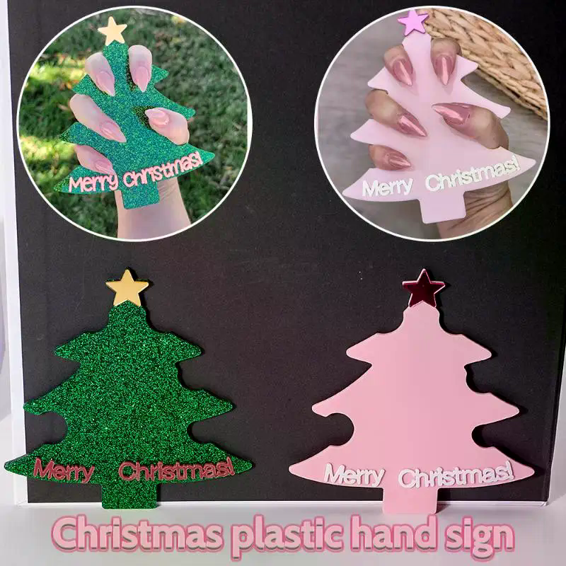 Tech Accessories Photo - Christmas Tree Nail Art Display Card