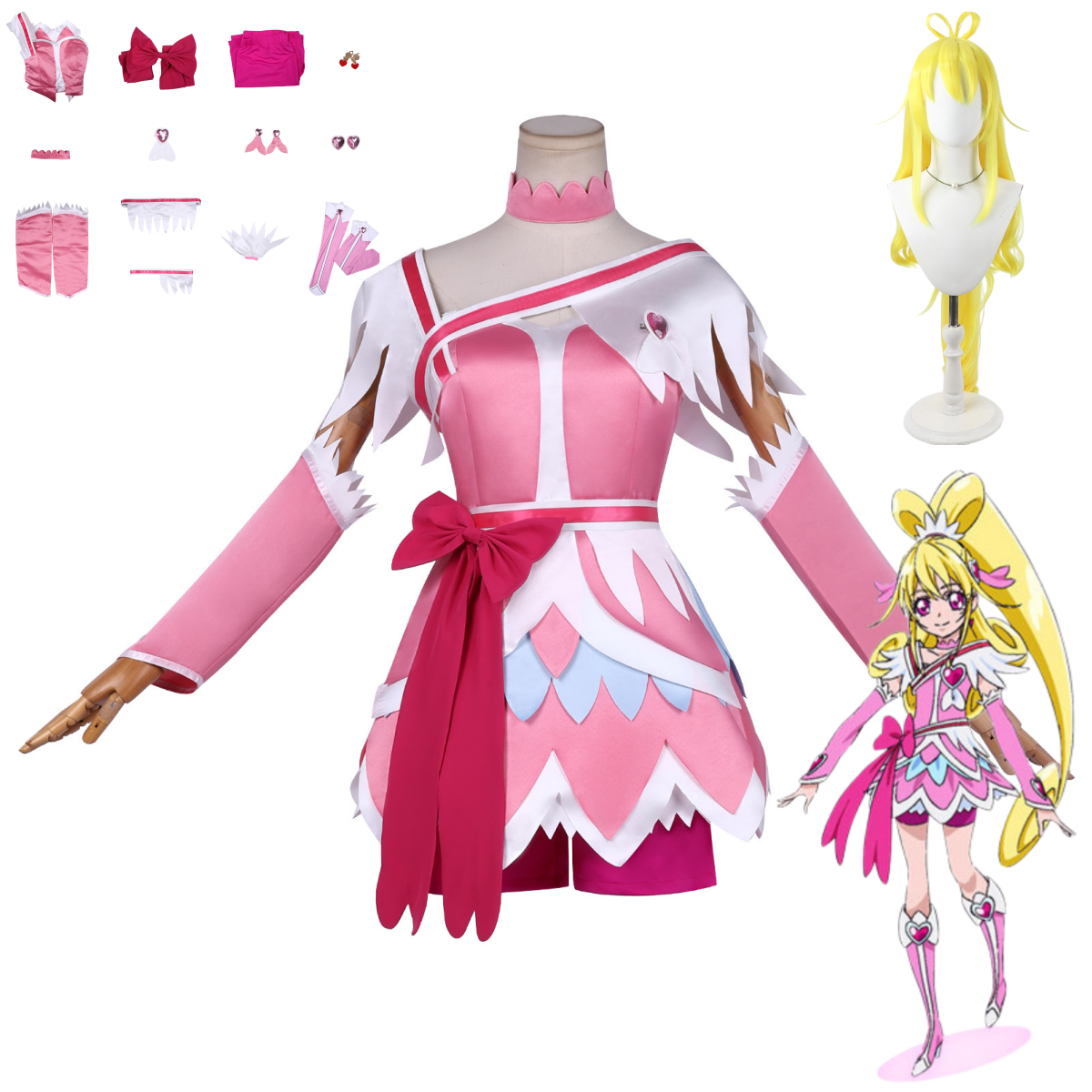 Tech Hair Accessories - Anime Doki Doki! PreCure Cure Heart