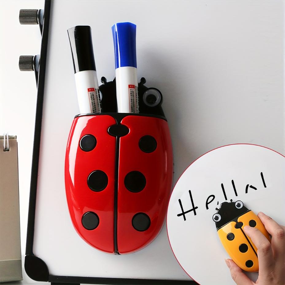 Pen Holder Magnetic - 1 Pcs Ladybug Magnetic Pen Holder