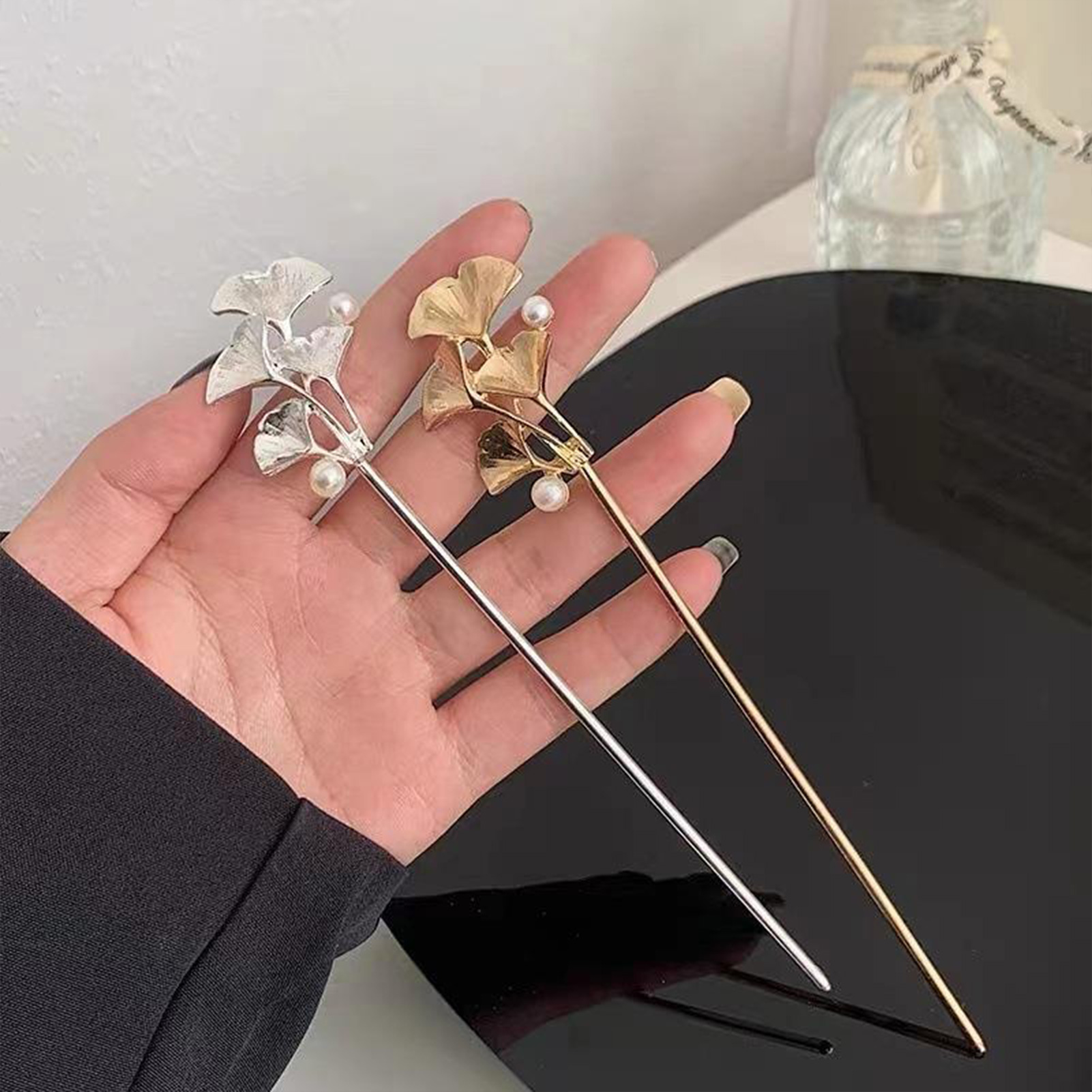 Tech Hair Accessories - Ginkgo Leaf Hair Stick For Women