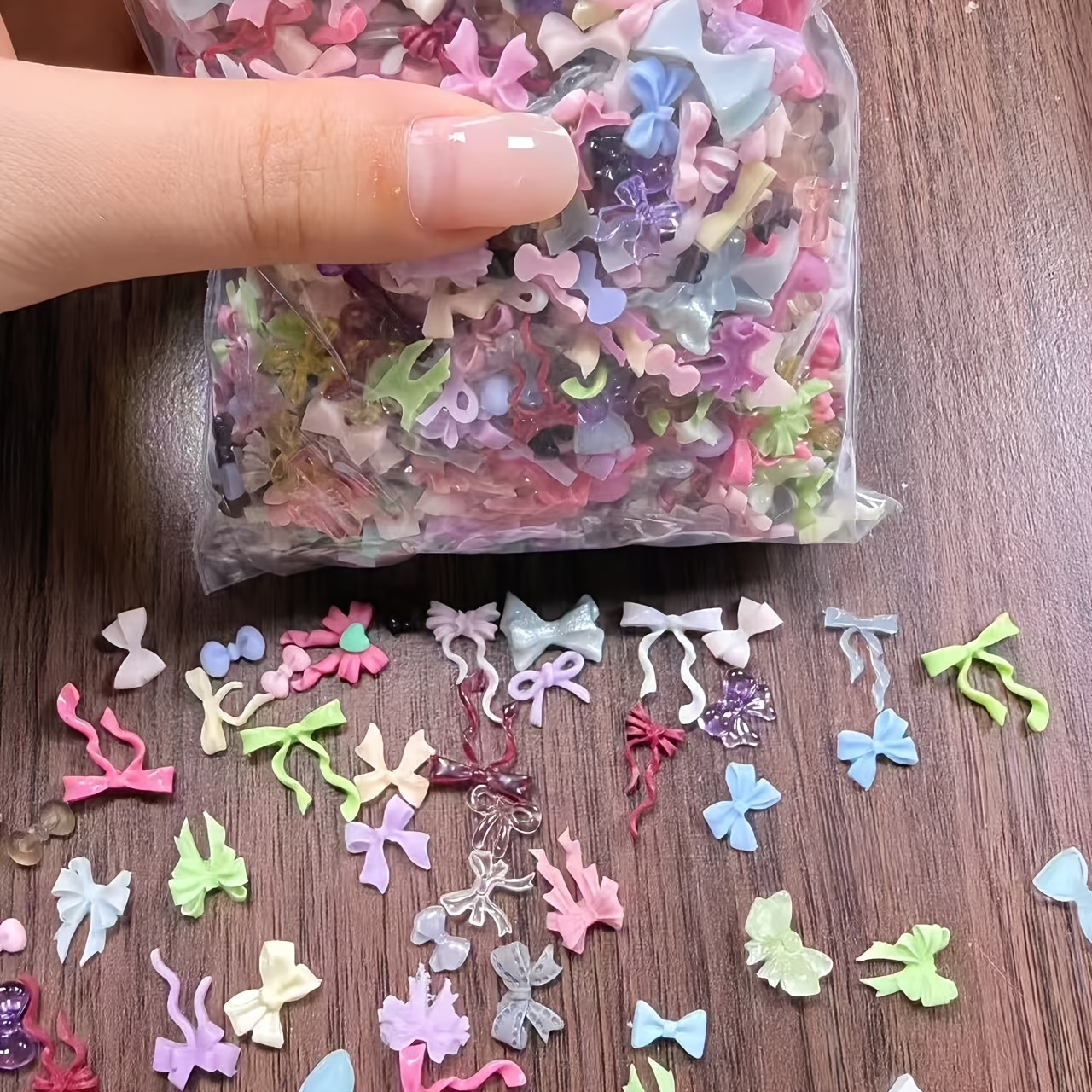Y2K Tech Accessories - 30g Mixed Mini Bow Resin Nail