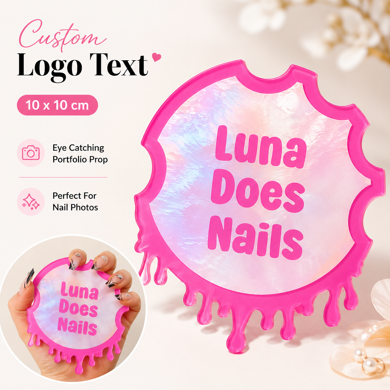 Tech Accessories Photo - Custom Nailfie Disc Acrylic Nail Photo