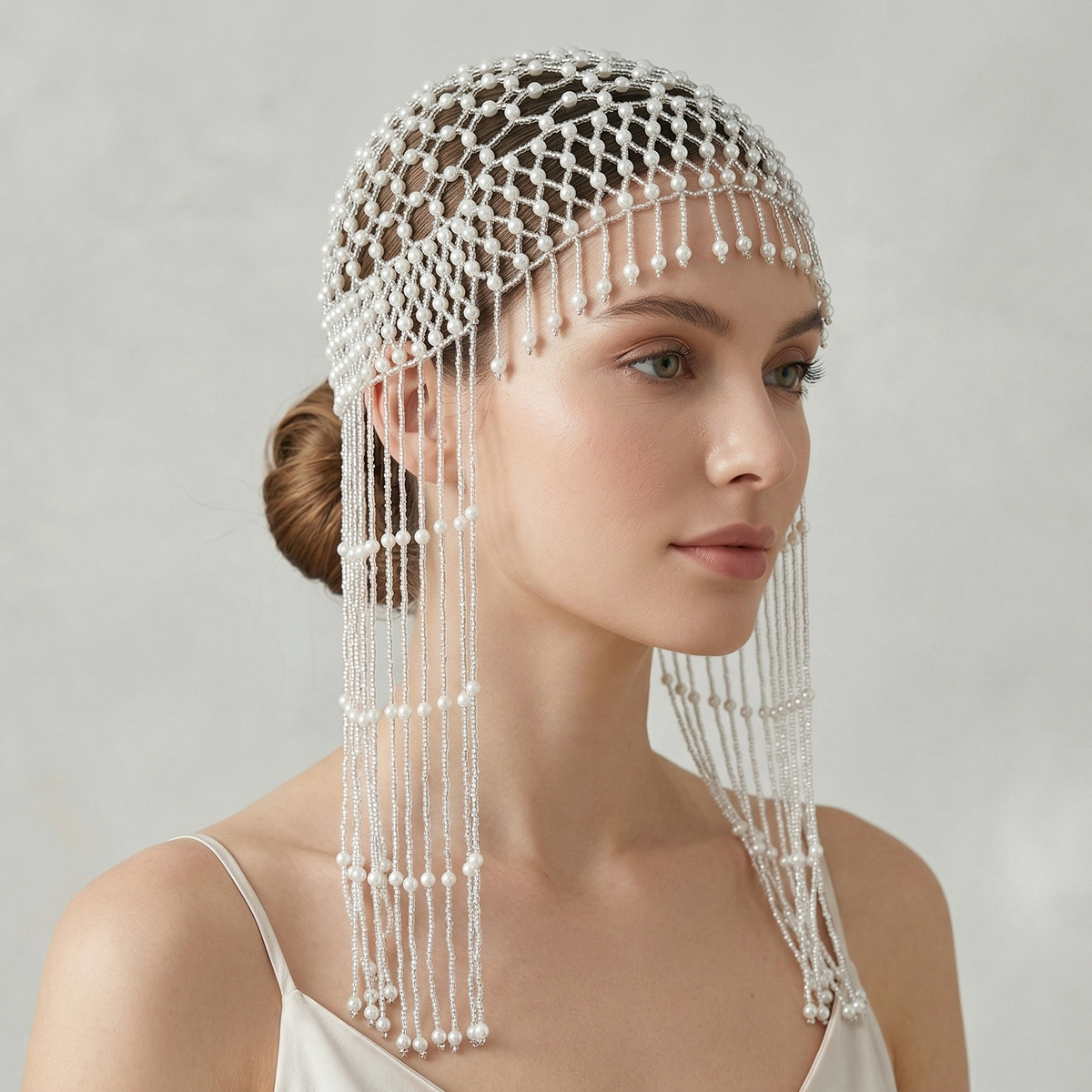Luxury Pearls Beaded Headwrap  - Tech Hair Accessories のレビューと価格
