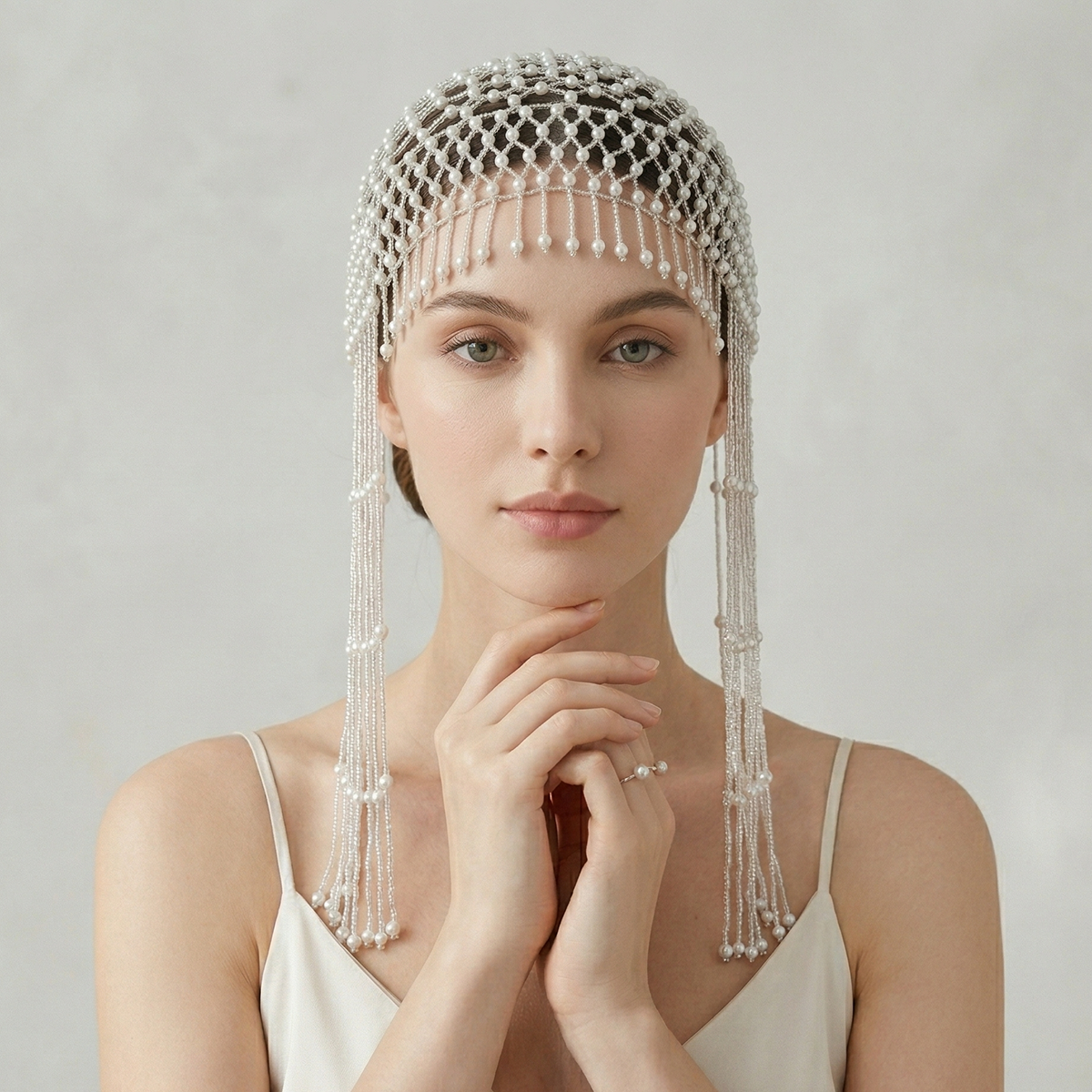 Luxury Pearls Beaded Headwrap  - Tech Hair Accessories のレビューと価格