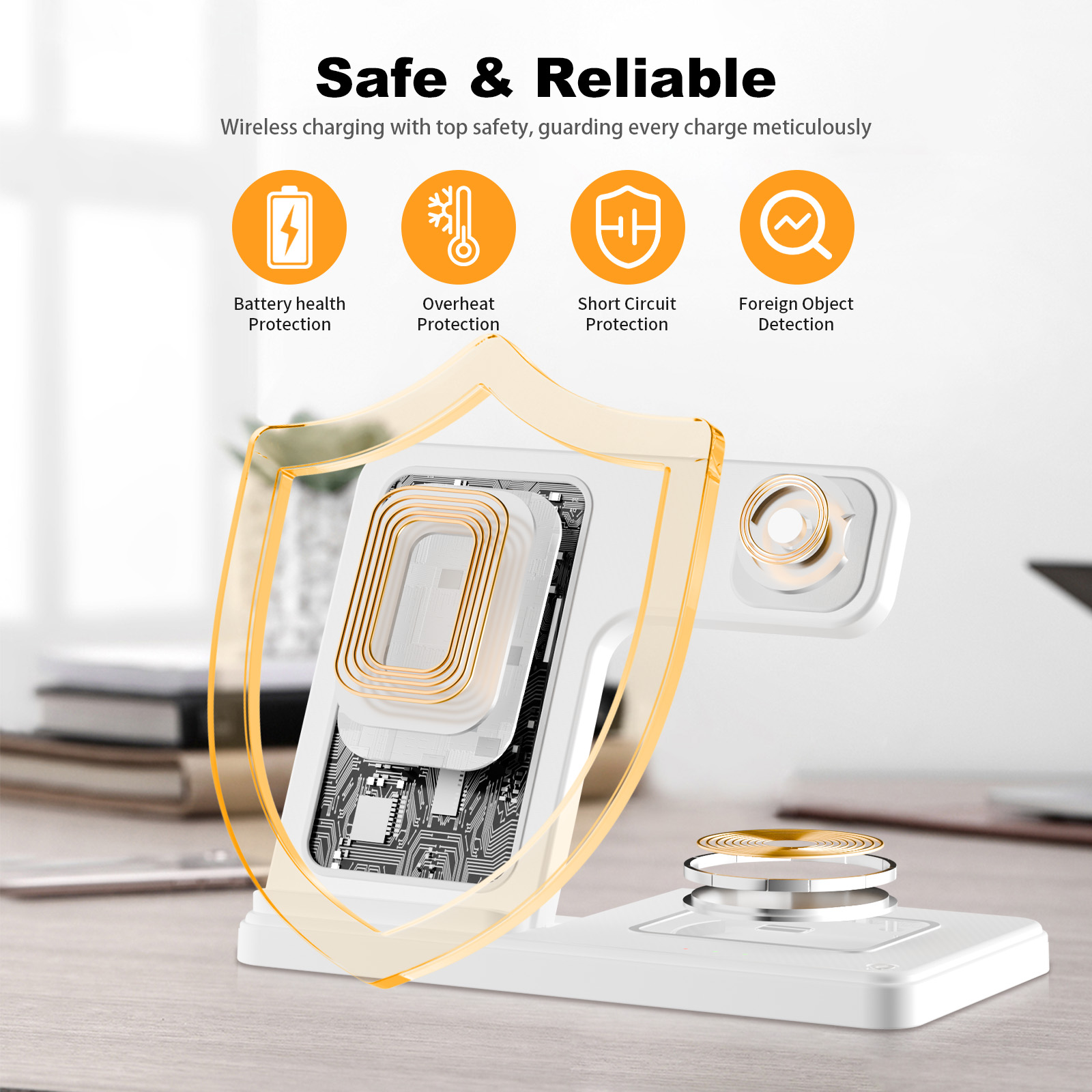 15W Magnetic Wireless Charger  - Wireless Charger 3 In 1 のレビューと価格