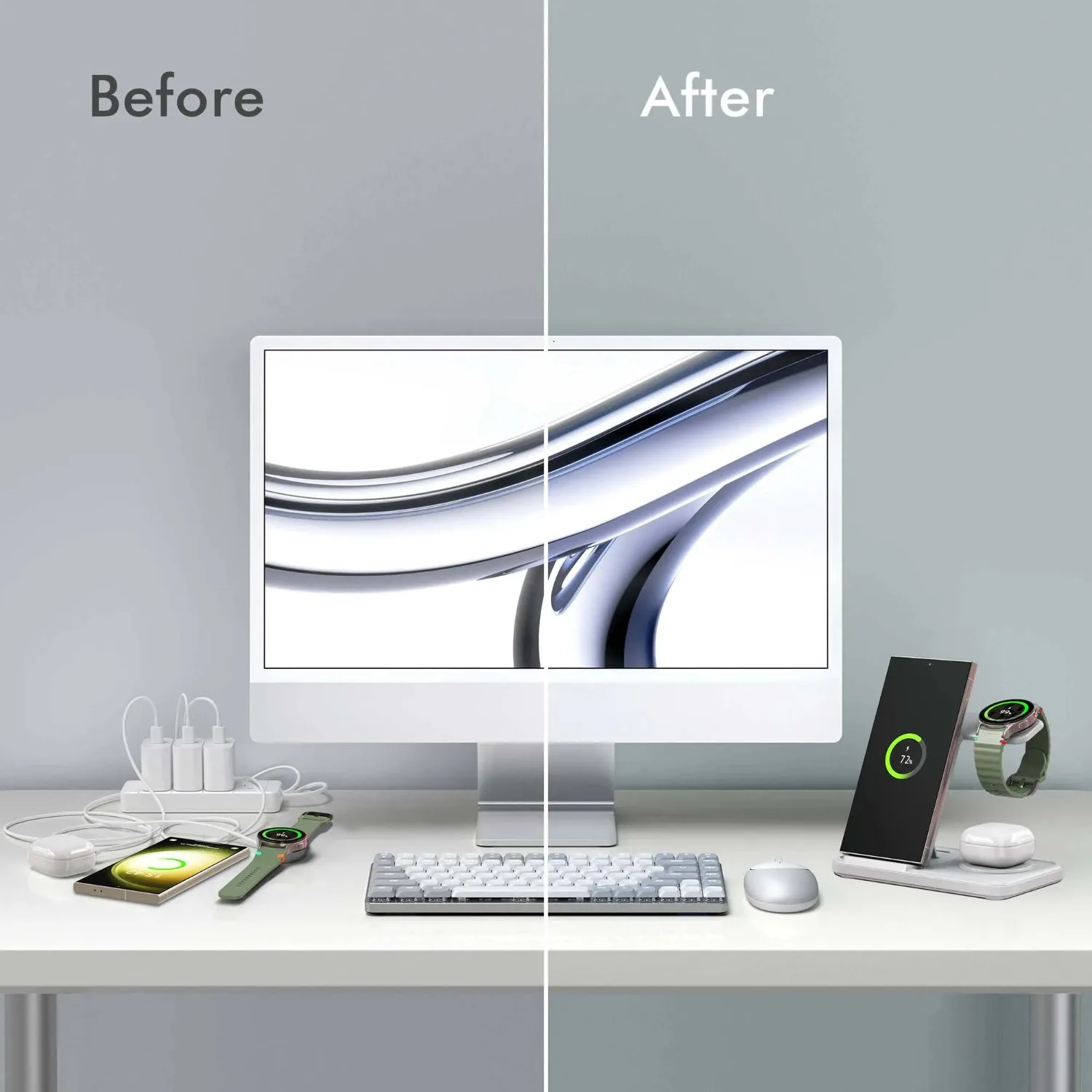 Desktop 3-in-1 Wireless Charge - Wireless Charger 3 In 1 のレビューと価格
