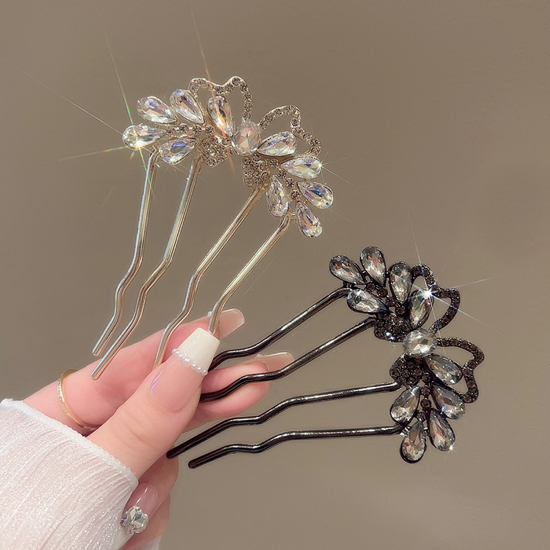 Fashion Rhinestones U-Shaped H - Tech Hair Accessories のレビューと価格