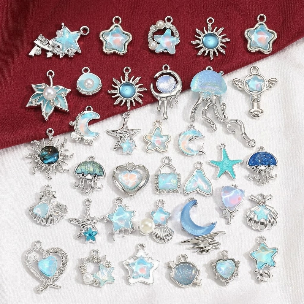 10pcs Purple Pink Heart Enamel - Y2K Tech Accessories のレビューと価格