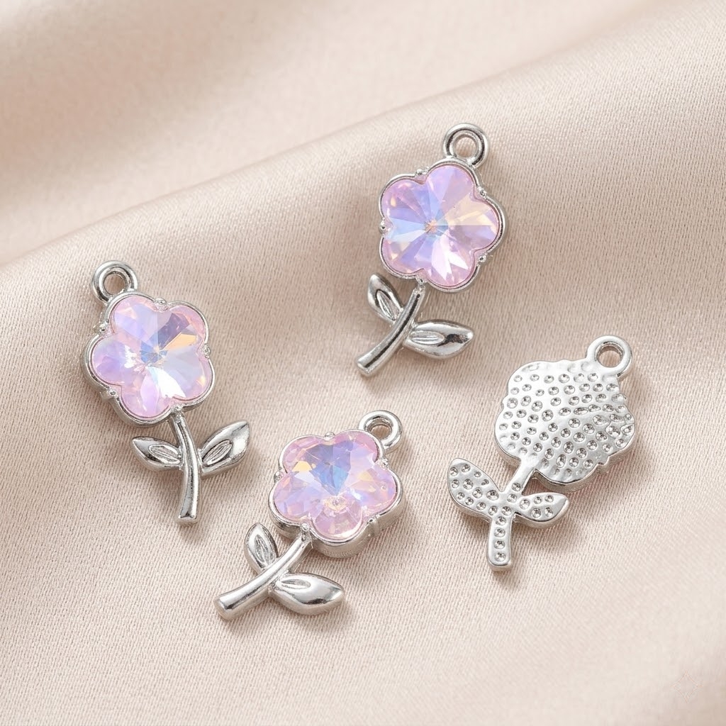 10pcs Purple Pink Heart Enamel - Y2K Tech Accessories のレビューと価格