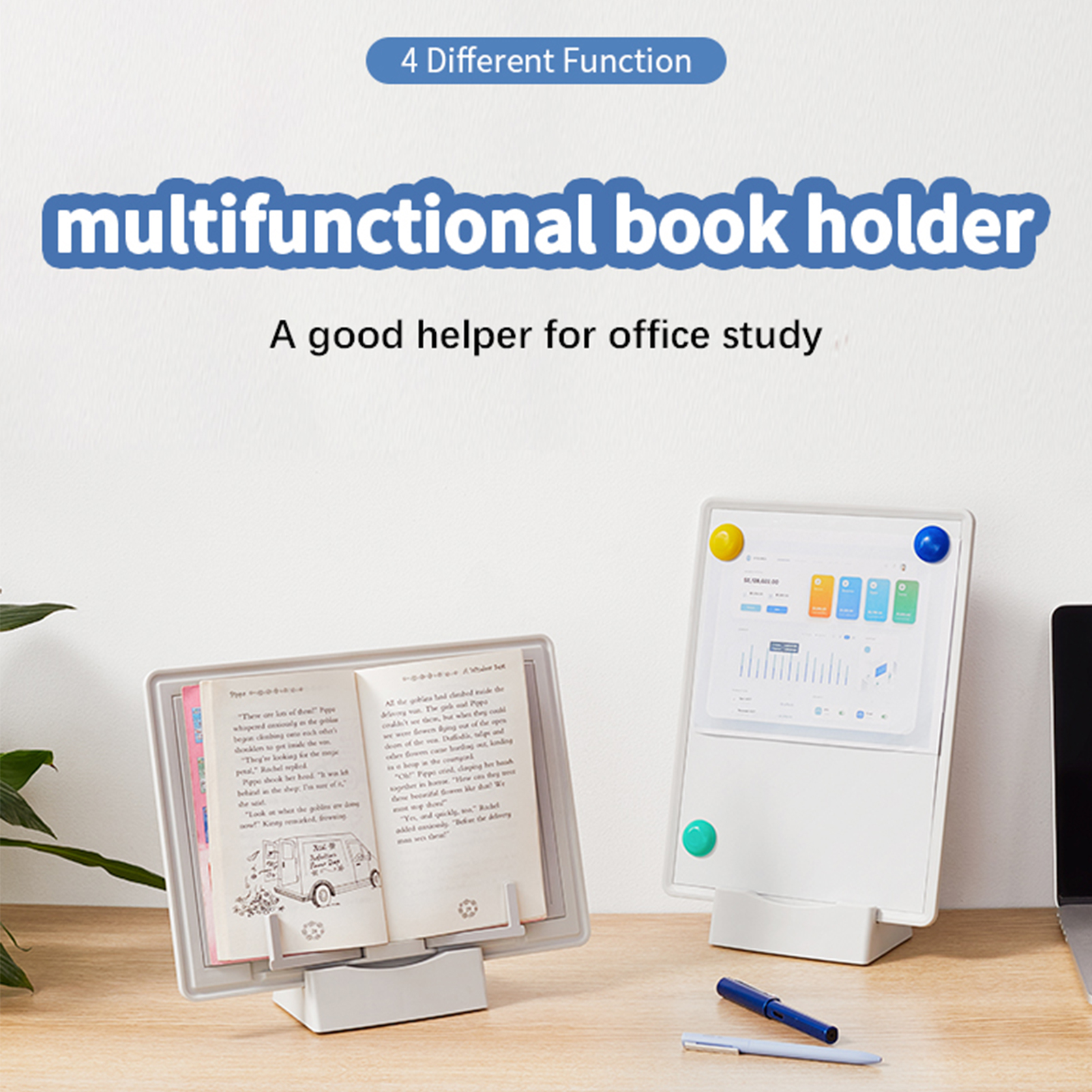 Book Stand Holder Portable Mul - Pen Holder Magnetic のレビューと価格