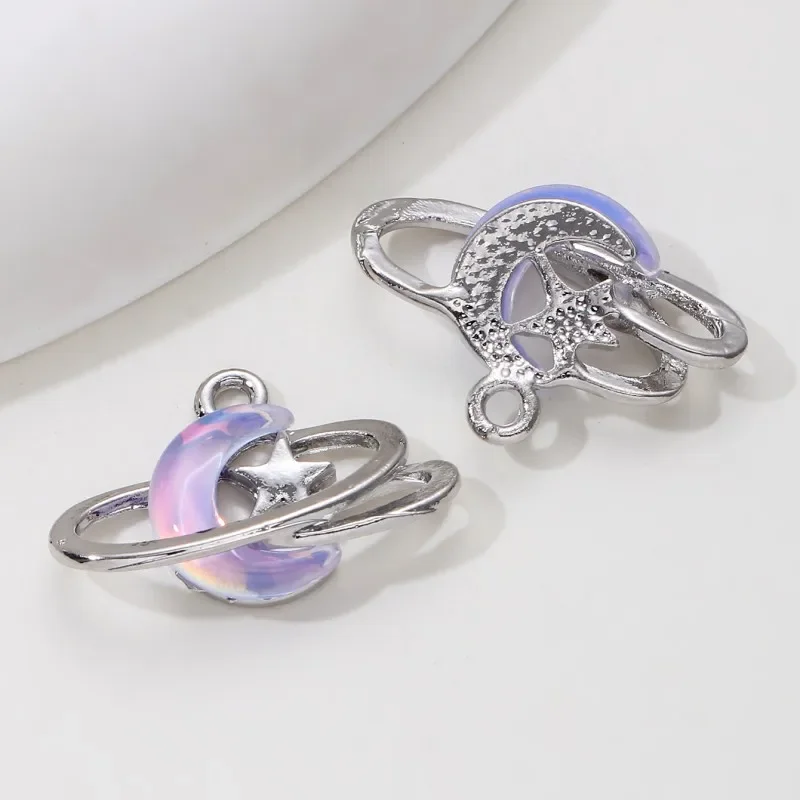9pcs New Star Moon Enamel Char - Y2K Tech Accessories のレビューと価格