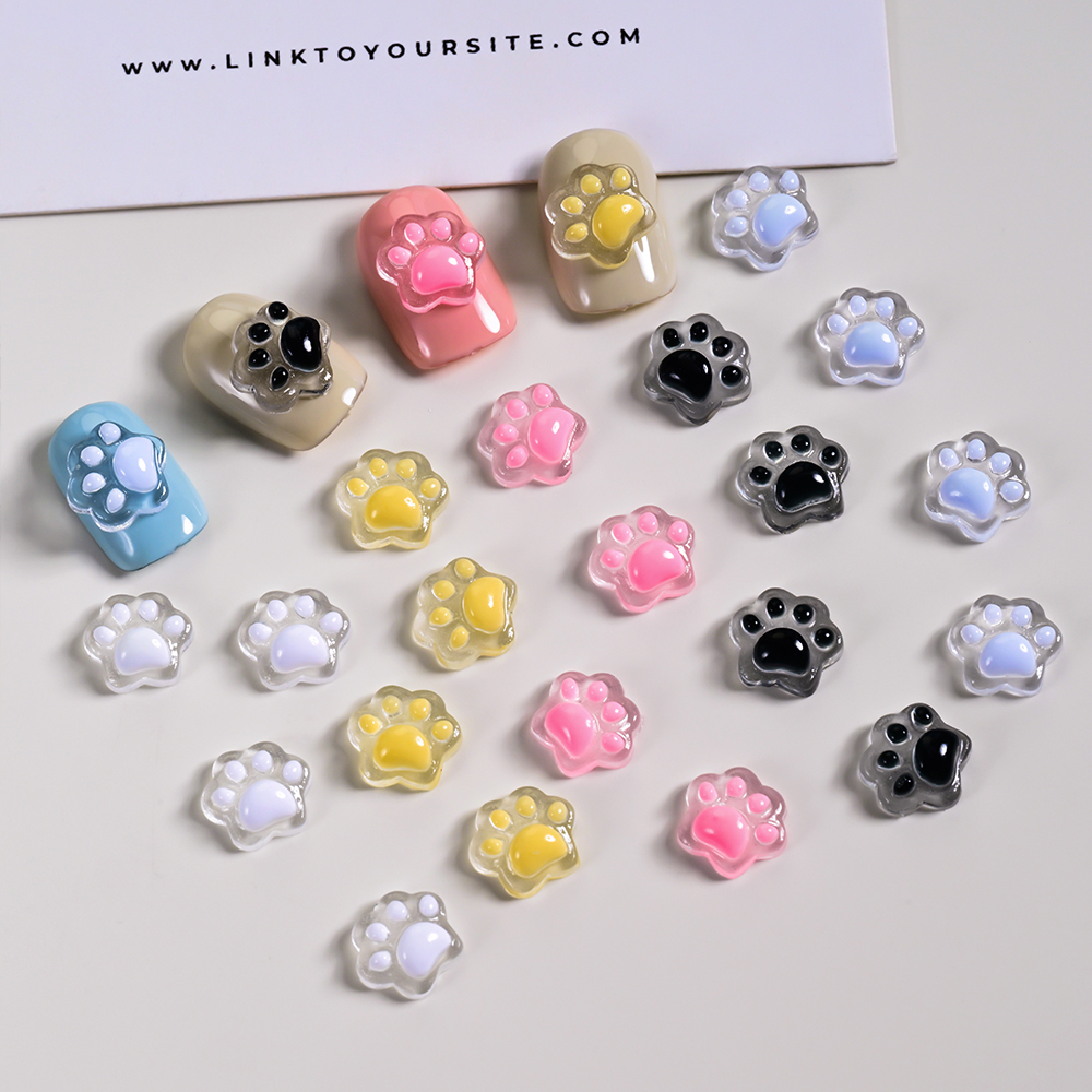 3D Glow in the Dark Cat Paw Na - Y2K Tech Accessories のレビューと価格