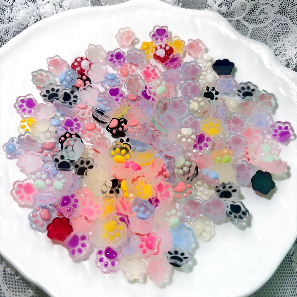 3D Glow in the Dark Cat Paw Na - Y2K Tech Accessories のレビューと価格