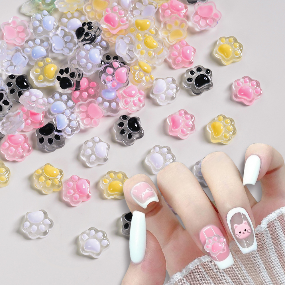 3D Glow in the Dark Cat Paw Na - Y2K Tech Accessories のレビューと価格