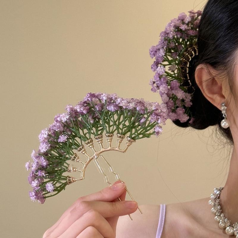 Artificial Flower Bridal Weddi - Tech Hair Accessories のレビューと価格