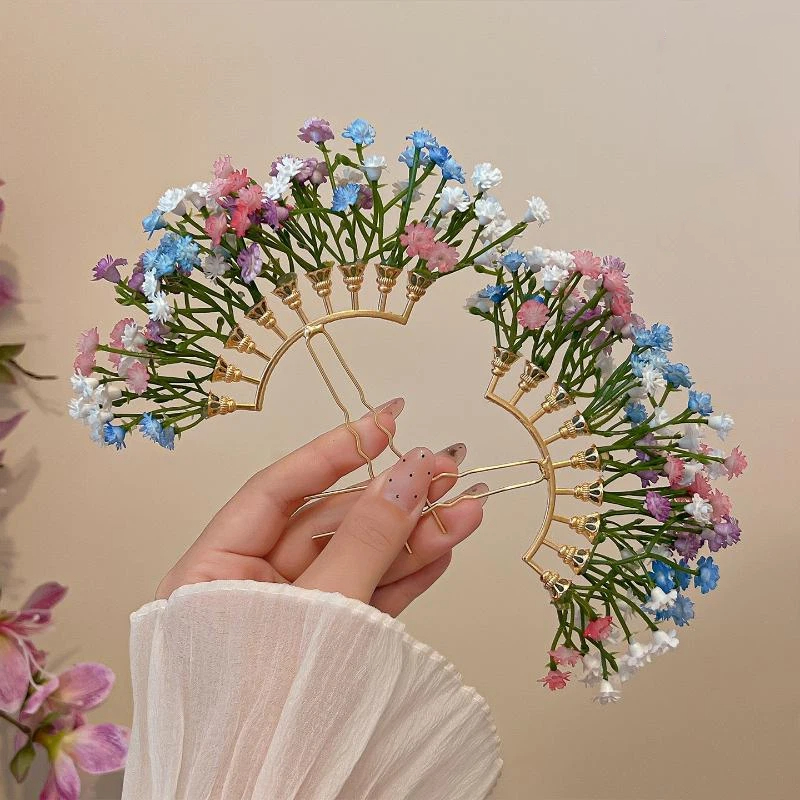 Artificial Flower Bridal Weddi - Tech Hair Accessories のレビューと価格