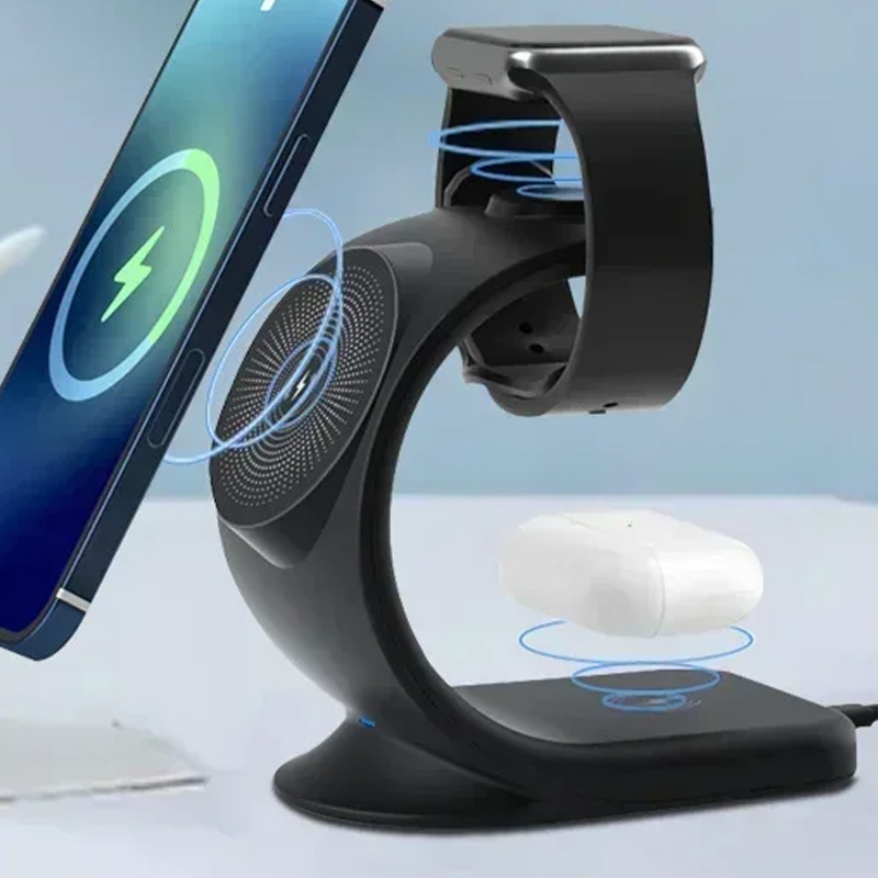 Magnetic Wireless Charger 3 in - Wireless Charger 3 In 1 のレビューと価格