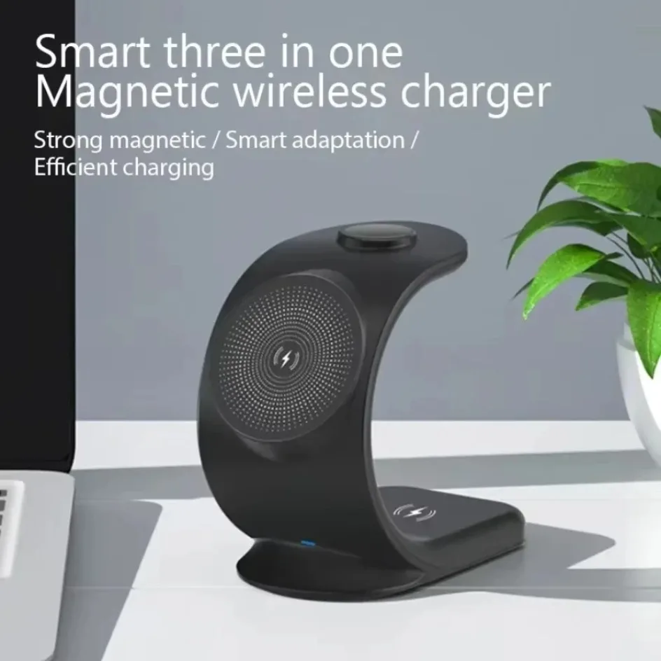 Magnetic Wireless Charger 3 in - Wireless Charger 3 In 1 のレビューと価格