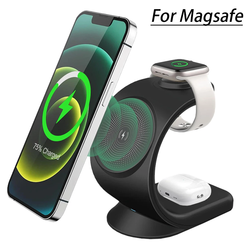 Magnetic Wireless Charger 3 in - Wireless Charger 3 In 1 のレビューと価格