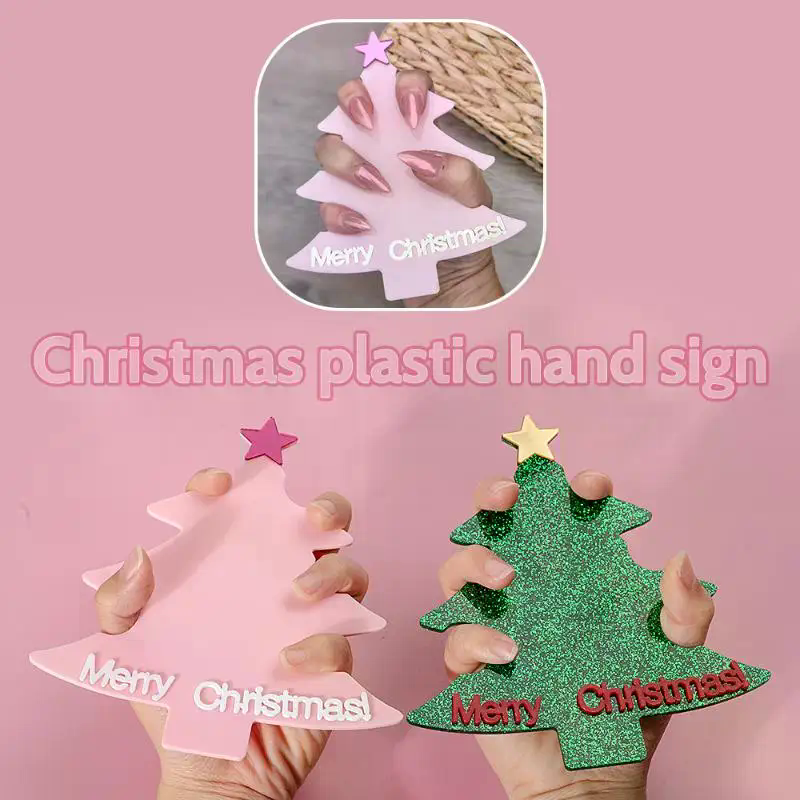 Christmas Tree Nail Art Displa - Tech Accessories Photo のレビューと価格