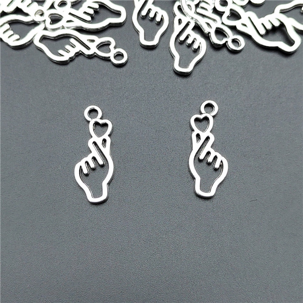 10-100pcs Finger Heart Diy Jew - Y2K Tech Accessories のレビューと価格