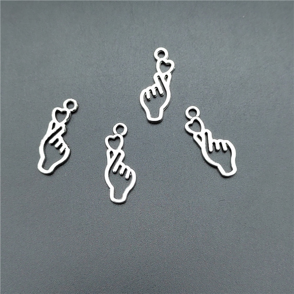 10-100pcs Finger Heart Diy Jew - Y2K Tech Accessories のレビューと価格