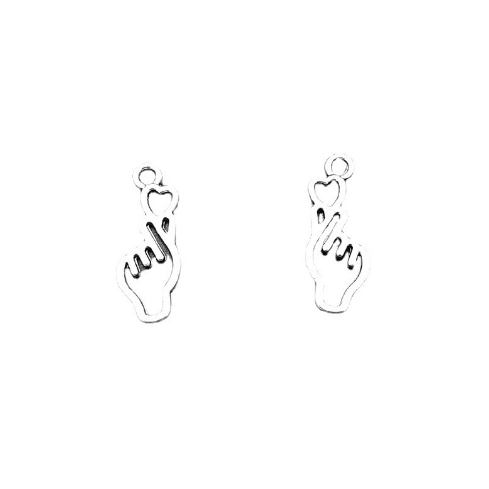 10-100pcs Finger Heart Diy Jew - Y2K Tech Accessories のレビューと価格