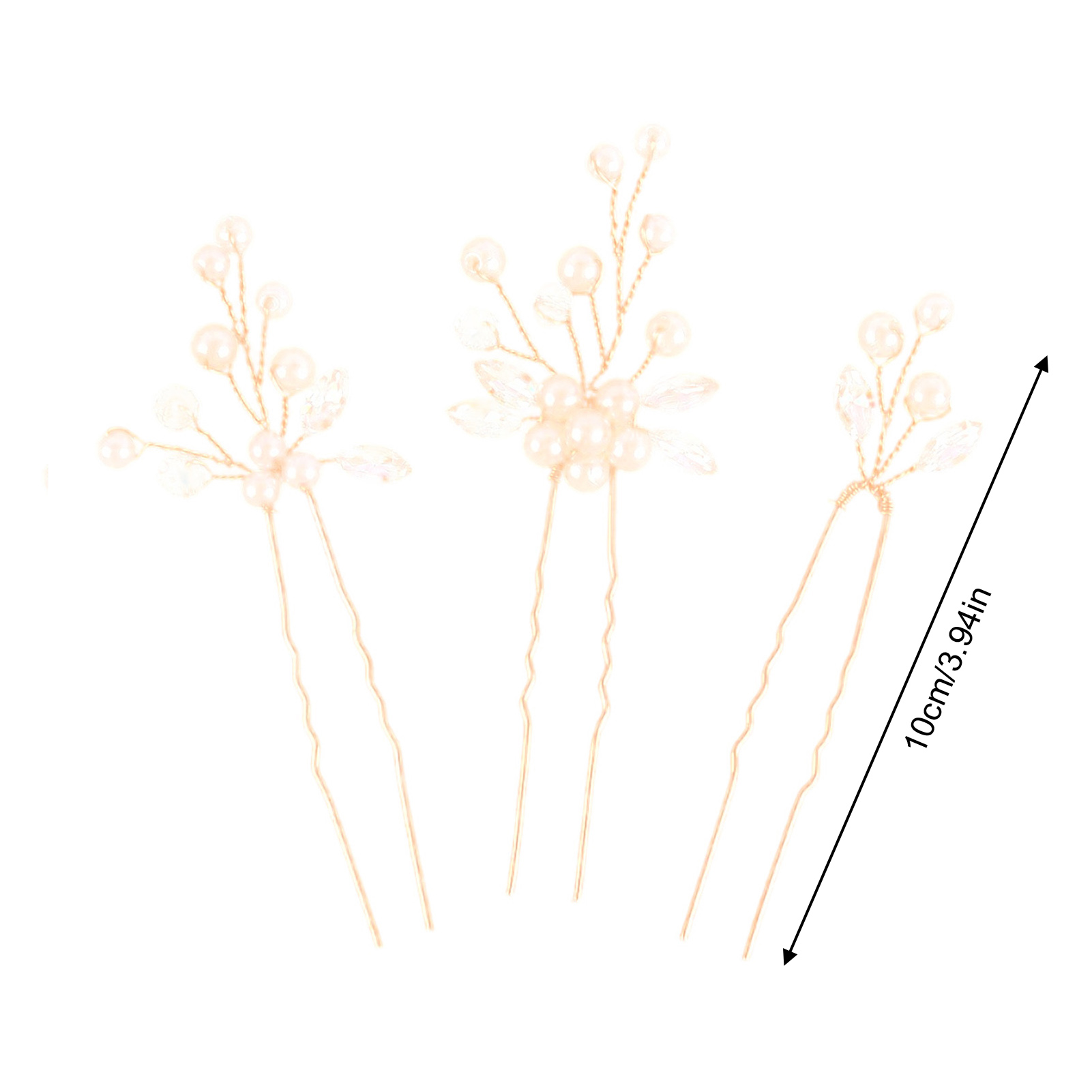 3pcs Bride Hairpin Trendy Hair - Tech Accessories For Women のレビューと価格