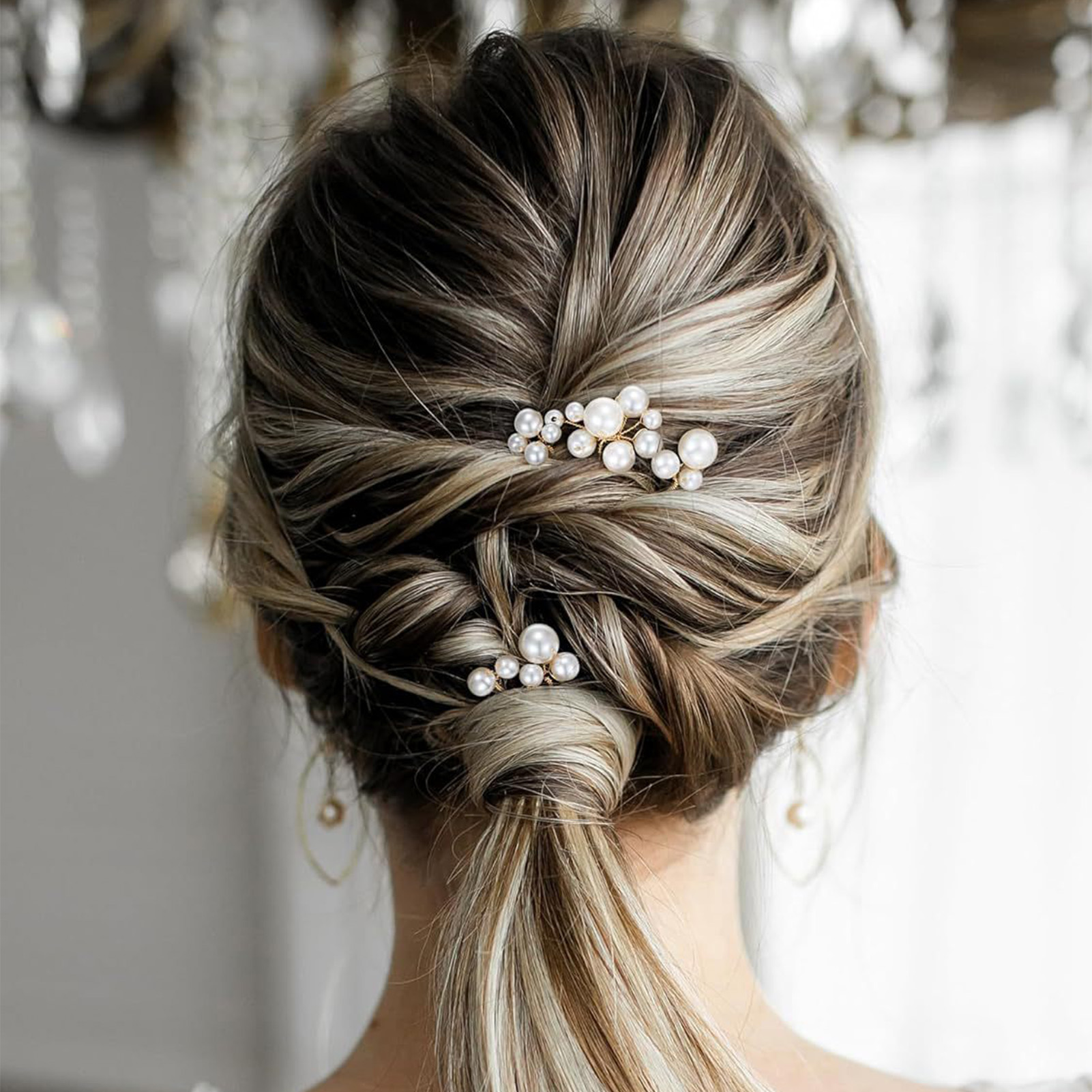 3pcs Bride Hairpin Trendy Hair - Tech Accessories For Women のレビューと価格