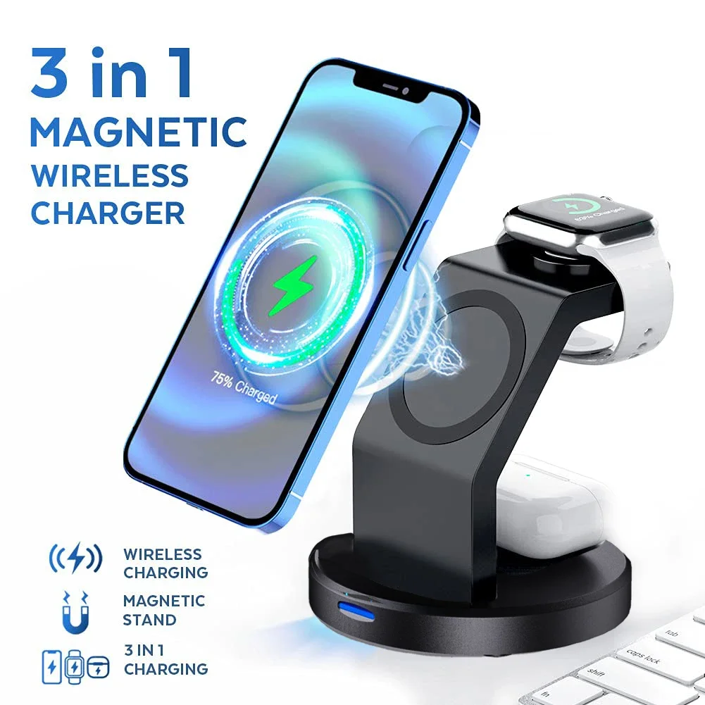 3 In 1 Magnetic Wireless Charg - Wireless Charger 3 In 1 のレビューと価格