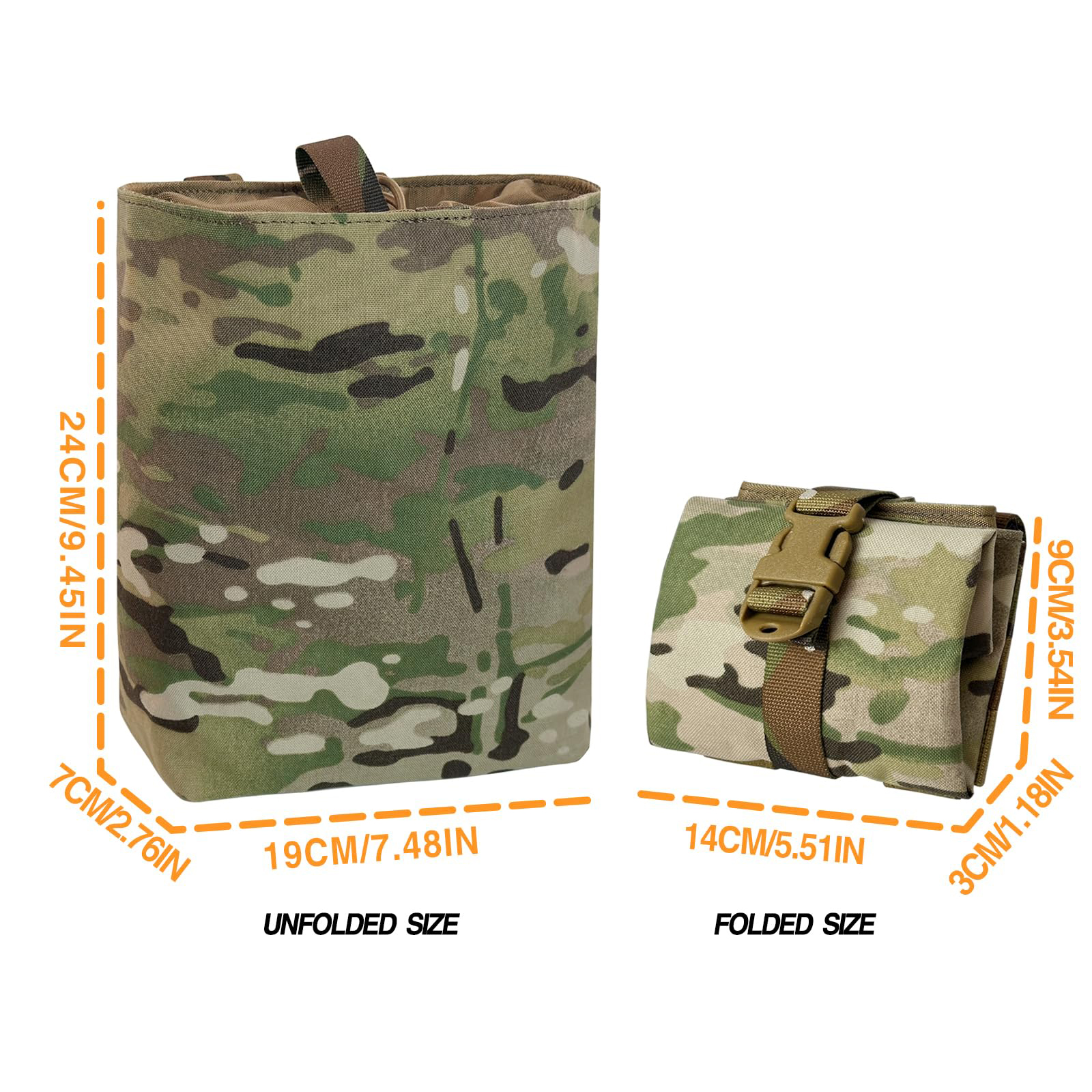 New Molle Folding Dump Drop Ma - Tech Accessories Pouch のレビューと価格
