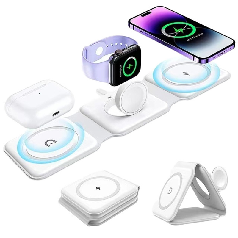 3-in-1 Magnetic Folding Wirele - Wireless Charger 3 In 1 のレビューと価格