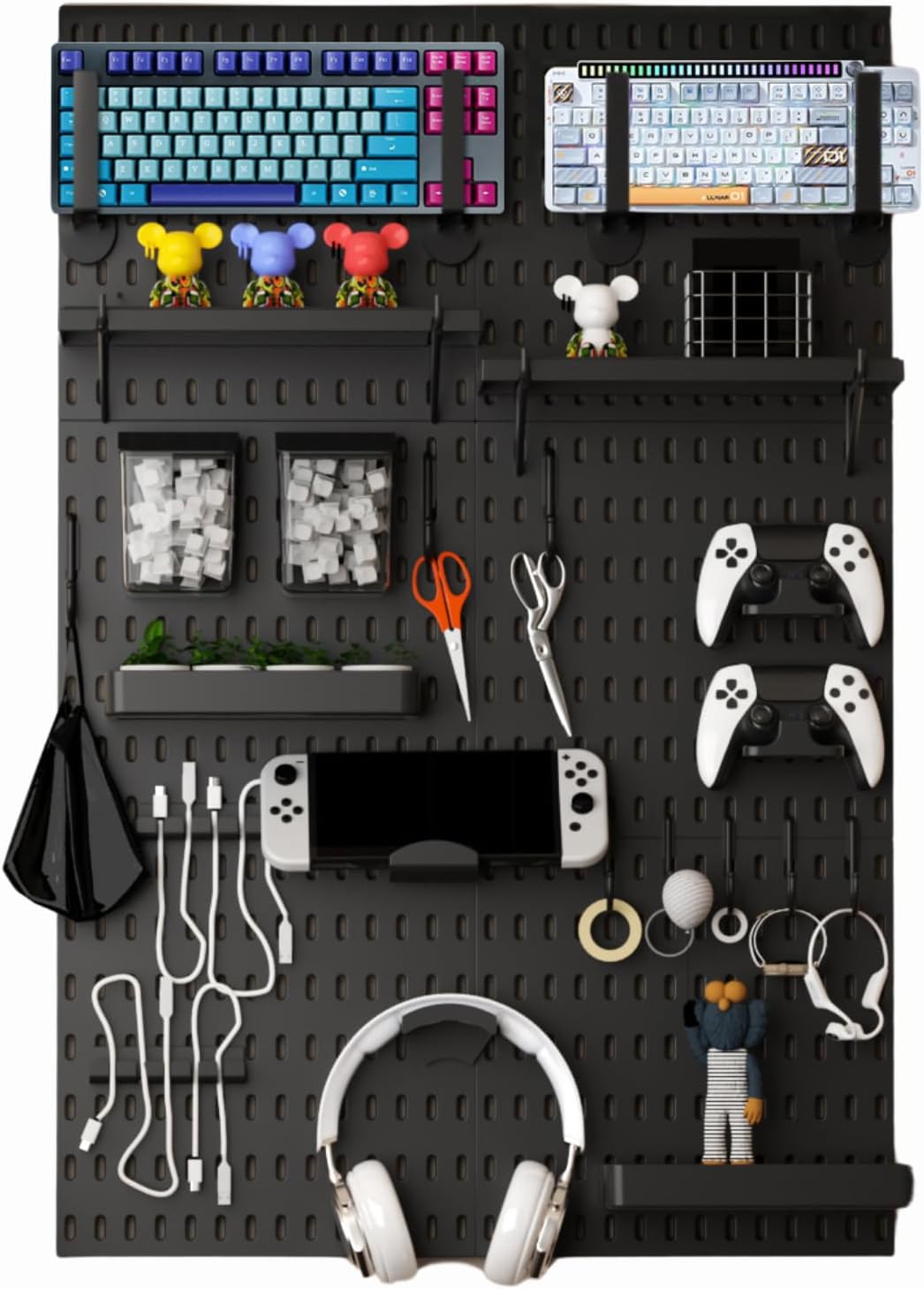 33x22 Inch Black Peg Board Org - Tech Accessories Board のレビューと価格