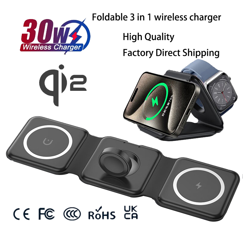 Universal Qi2 Magnetic Foldabl - Wireless Charger 3 In 1 のレビューと価格