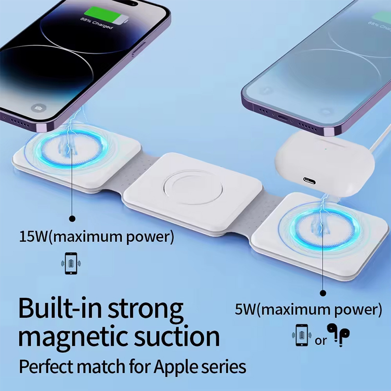 Universal Qi2 Magnetic Foldabl - Wireless Charger 3 In 1 のレビューと価格