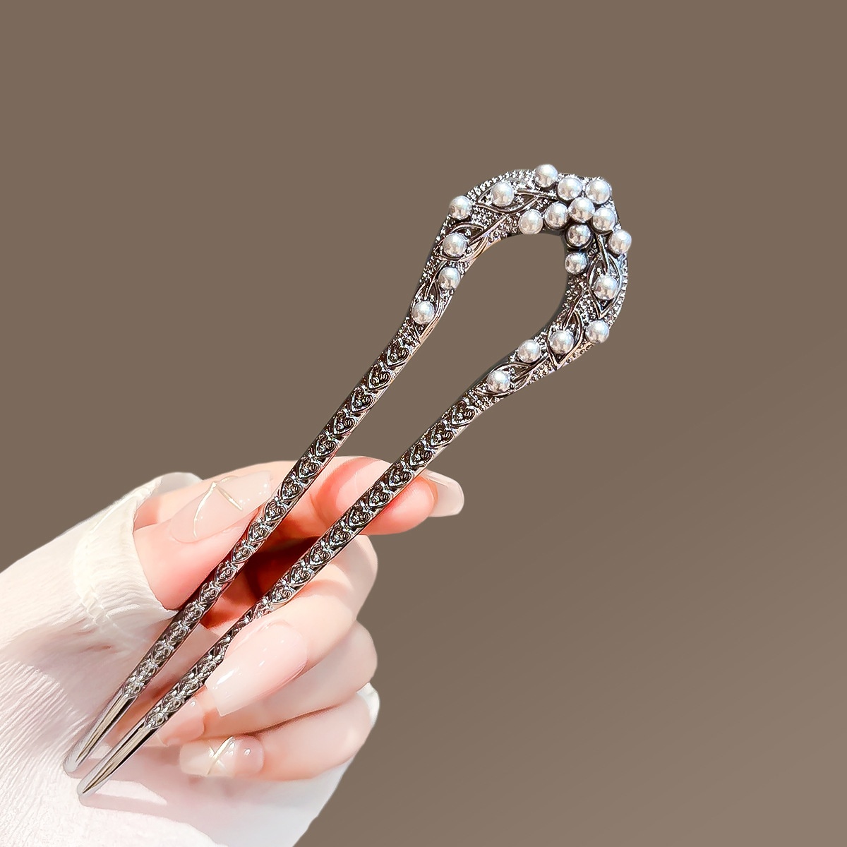 New Pearl U Shaped Hairpin For - Tech Accessories For Women のレビューと価格