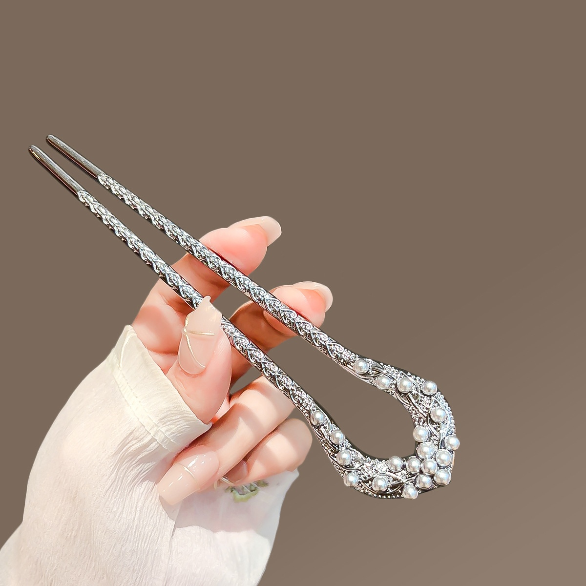 New Pearl U Shaped Hairpin For - Tech Accessories For Women のレビューと価格