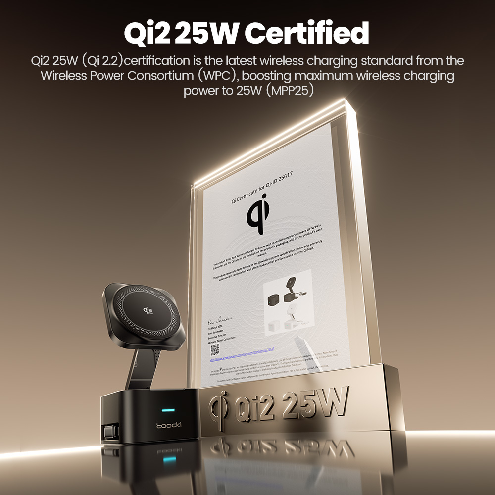 Toocki QI2.2 25W Wireless Char - Wireless Charger 3 In 1 のレビューと価格