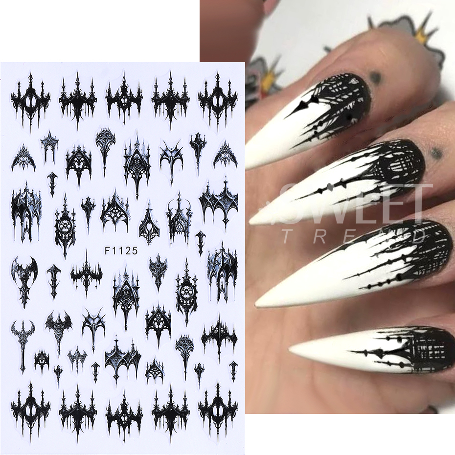7/8pcs 3D Gothic Black Hallowe - Y2K Tech Accessories のレビューと価格