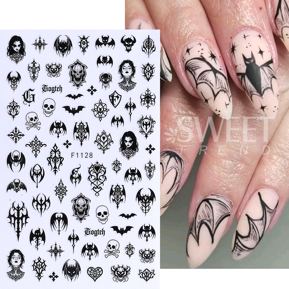 7/8pcs 3D Gothic Black Hallowe - Y2K Tech Accessories のレビューと価格
