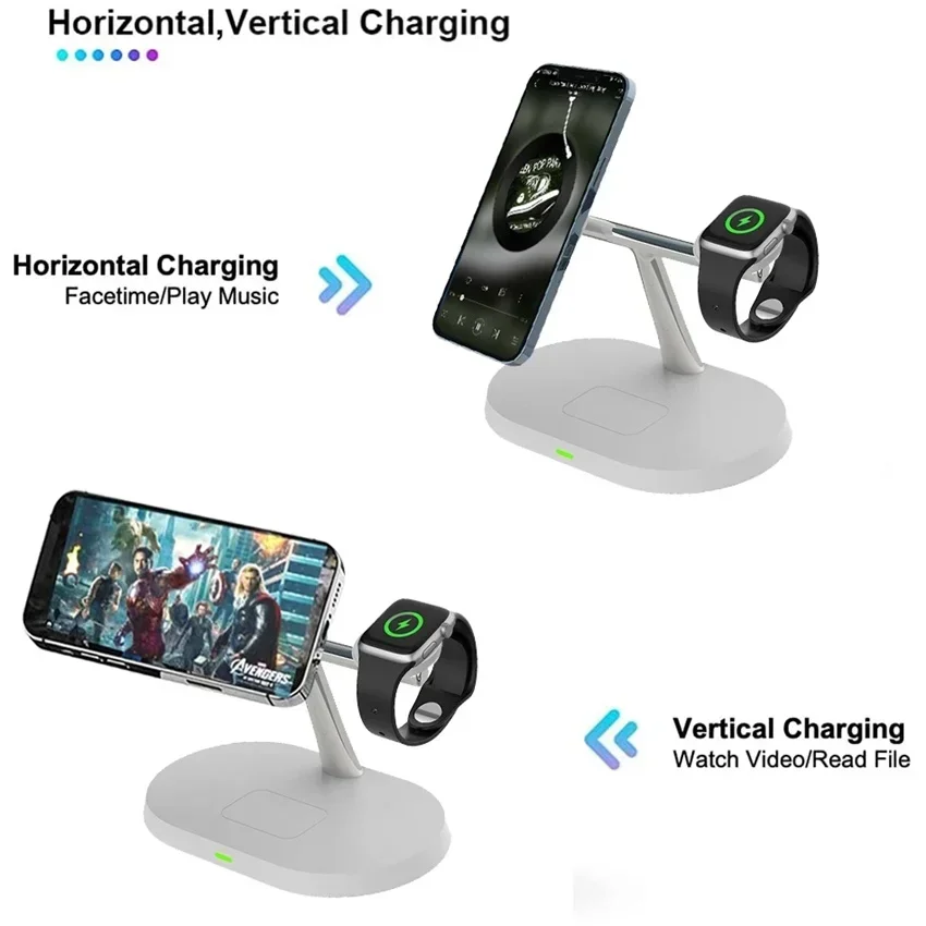 Magnetic Wireless Charger Stan - Wireless Charger 3 In 1 のレビューと価格