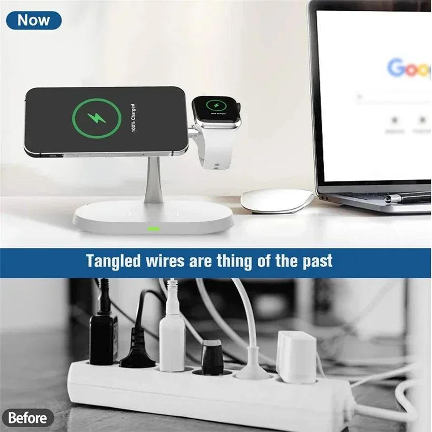 Magnetic Wireless Charger Stan - Wireless Charger 3 In 1 のレビューと価格