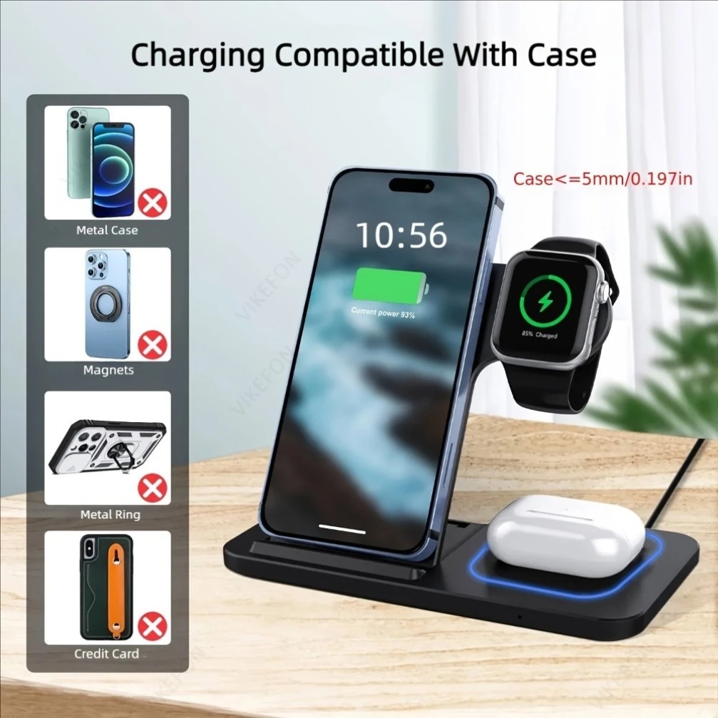 Foldable 3 in 1 Wireless Charg - Wireless Charger 3 In 1 のレビューと価格