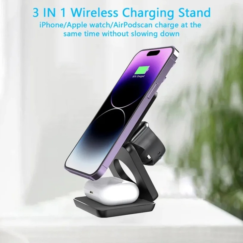 3 in 1 Foldable Magnetic Wirel - Wireless Charger 3 In 1 のレビューと価格
