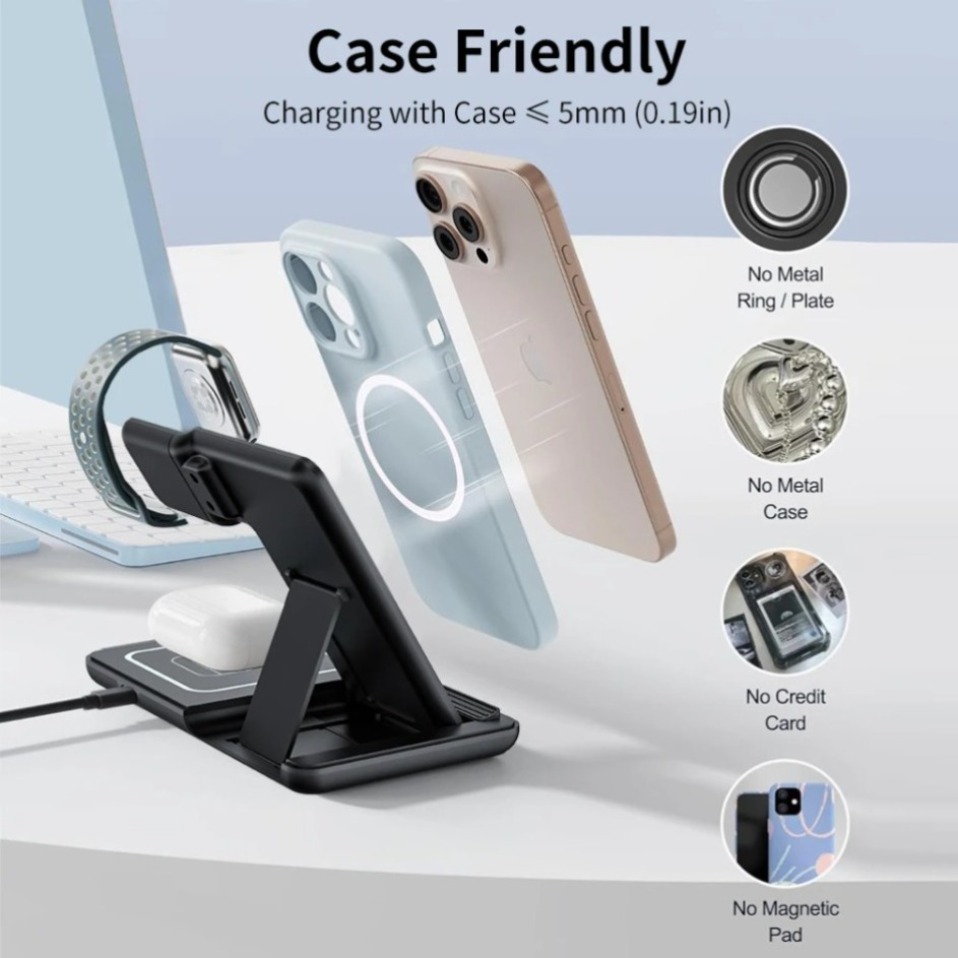Night LED Light 3 In 1 Wireles - Wireless Charger 3 In 1 のレビューと価格