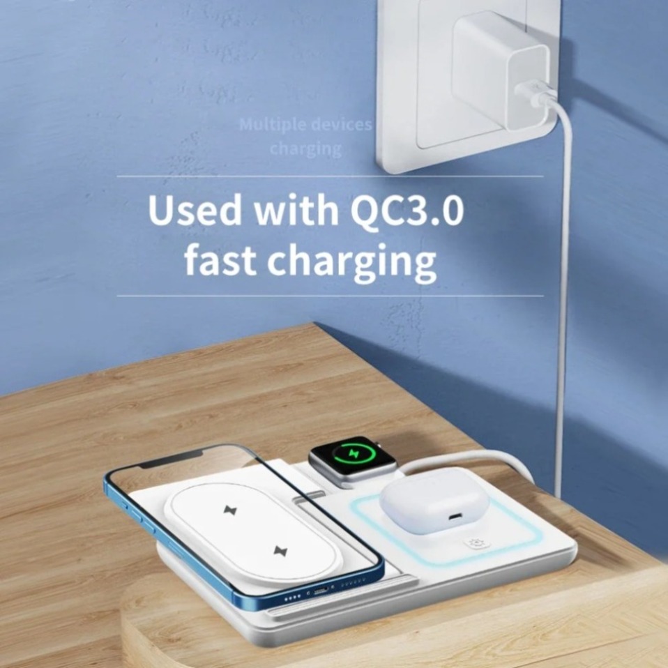 Night LED Light 3 In 1 Wireles - Wireless Charger 3 In 1 のレビューと価格