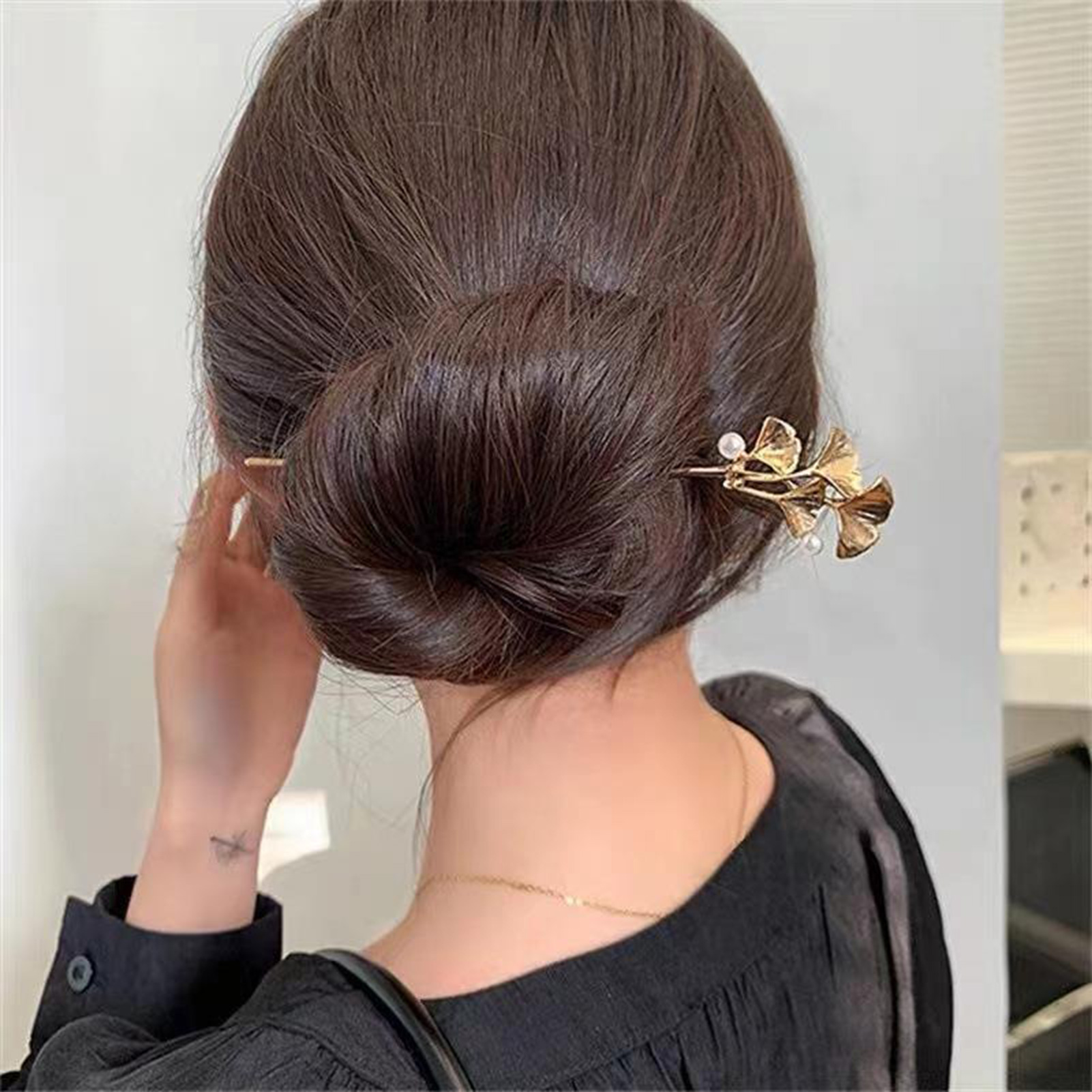Ginkgo Leaf Hair Stick For Wom - Tech Hair Accessories のレビューと価格