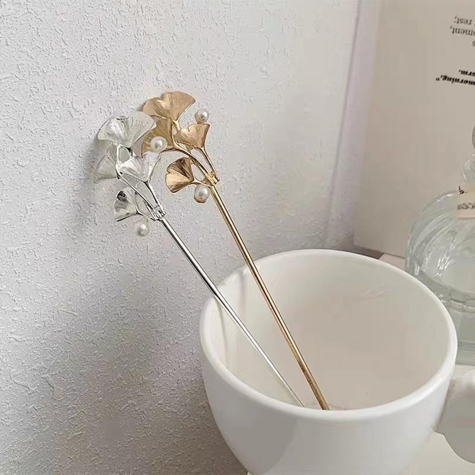 Ginkgo Leaf Hair Stick For Wom - Tech Hair Accessories のレビューと価格