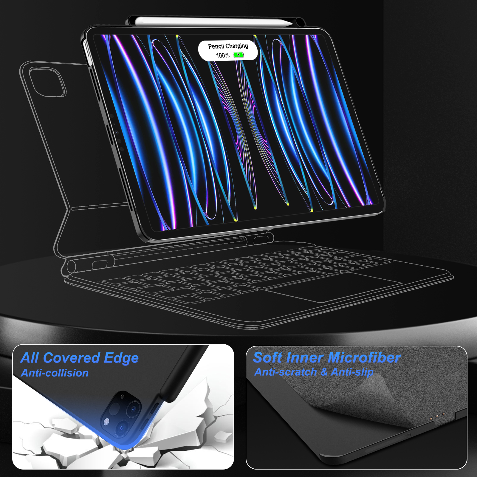 GOOJODOQ Magnetic Case for iPa - Pen Holder Magnetic のレビューと価格