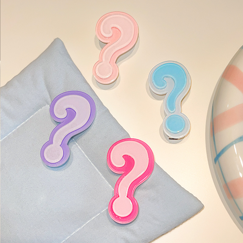 4Pcs Cute Question Mark Acryli - Y2K Tech Accessories のレビューと価格